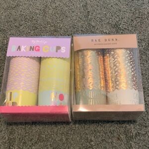 Rae Dunn Baking Cups Set - Gold and Cream